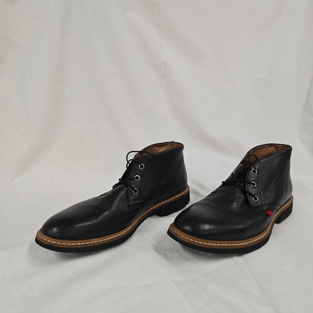 Marc Joseph New York Mens Black Leather Chukka Boots Handcrafted in Brazil